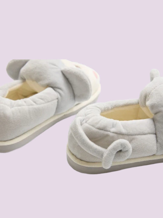 Closed Women's Slippers Gray