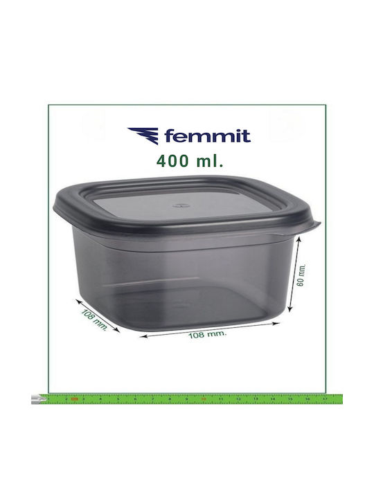 Femmit Set 12 Food Spice Storage Jars 400 ml with Airtight Lid Plastic BPA Free
