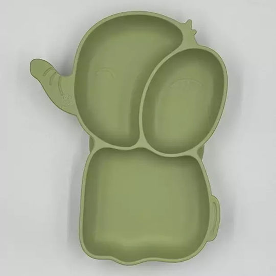 Pandaboo Baby Food Plate made of Silicone Pink