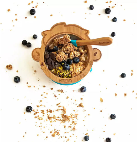 Pandaboo Baby Food Bowl made of Bamboo Green