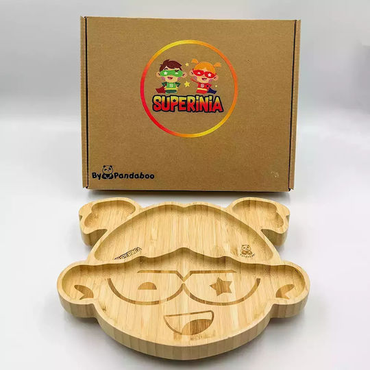 Pandaboo Детска Чиния за Хранене Зелен