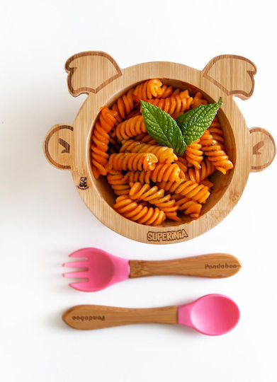 Pandaboo Baby Food Bowl made of Bamboo Green