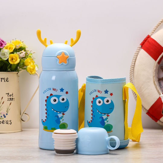Pandaboo Παιδικό Παγούρι Θερμός με Καλαμάκι 500ml