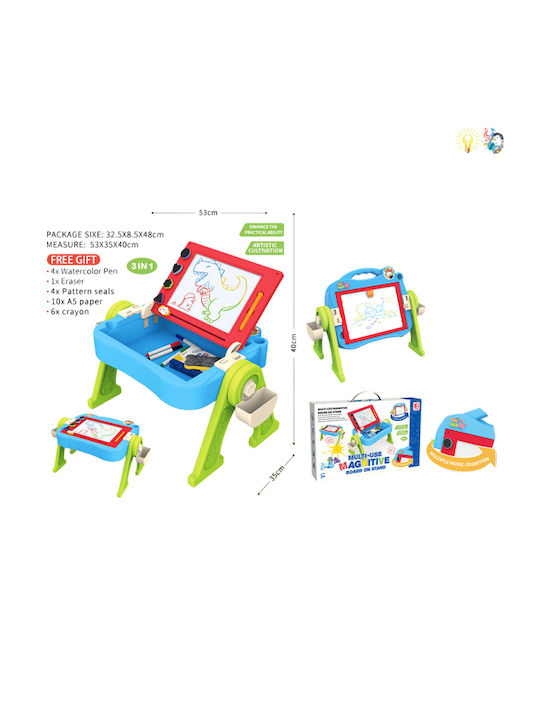 Playful Mario Kindertisch zum Malen Blau