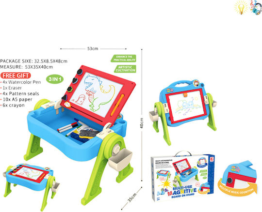 Playful Mario Kindertisch zum Malen Blau