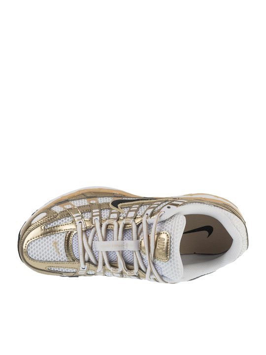 P-6000 Дамски Маратонки Gld White / Black-grain-mtlc Gold Grain