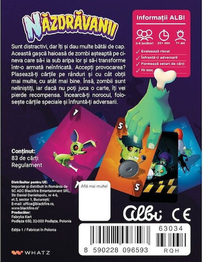 Joc de Societate Mischievous pentru 2-6 Jucători 7+ Ani Albi