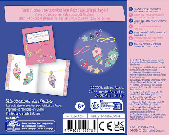Auzou Jewelry Diy Kit My for Children 6+ Years Old