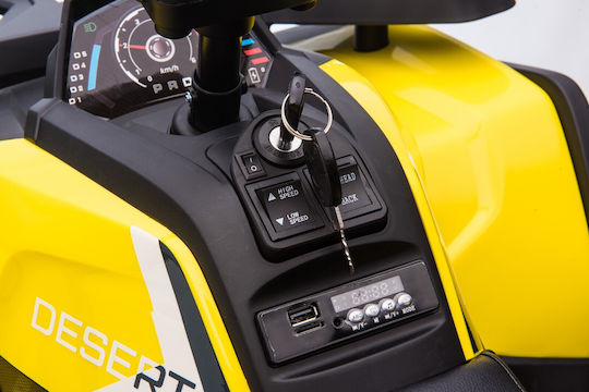 Kids Scooter Inspired Desert Electric 12 Volt Yellow