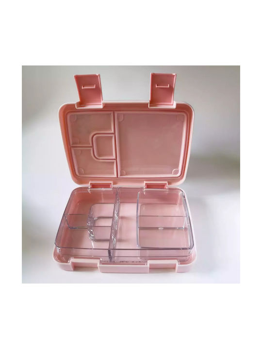 Pandaboo Plastic Lunch Box Pink 820ml