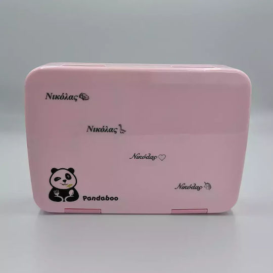 Pandaboo Кутия за обяд Пластмаса Розов 820мл 1бр