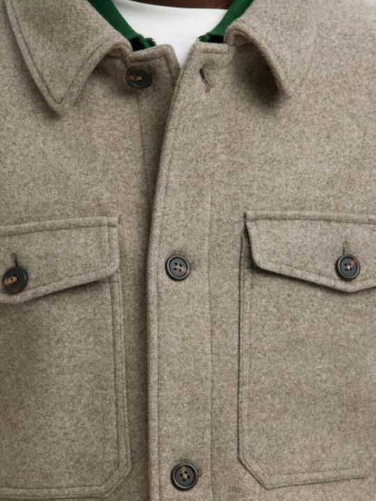 Μακρυμάνικo Overshirt Deep Taupe