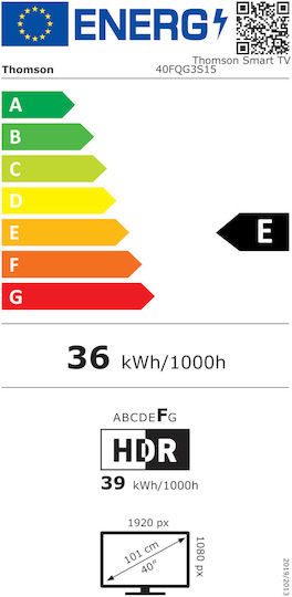 Thomson Smart Τηλεόραση 40" Full HD QLED XS HDR (2025) 40FQG4S15