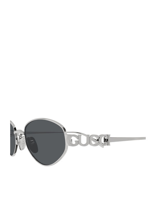 Gucci Damen Sonnenbrille mit Silber Metall Gestell und Gray Linse GG1935S 001