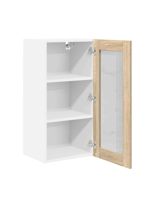 Ντουλάπι Κρεμαστό Μπεζ 40x31x80εκ.