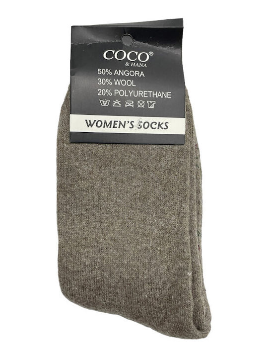 Coco&Hana Κάλτσες Μπεζ
