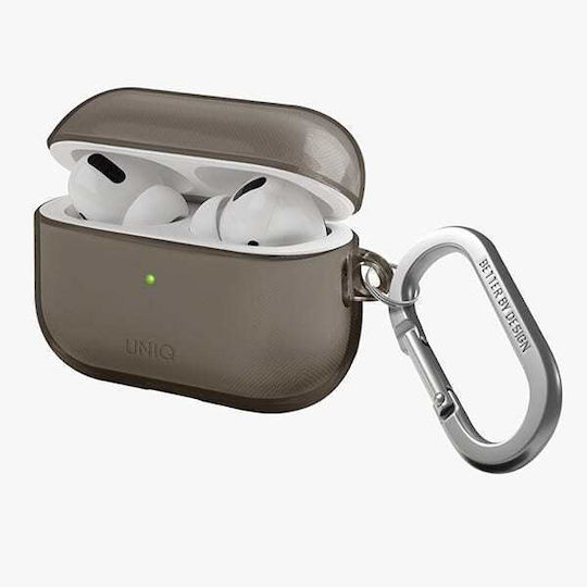 Uniq Glase Θήκη με Γάντζο σε Γκρι χρώμα για Apple AirPods Pro 2
