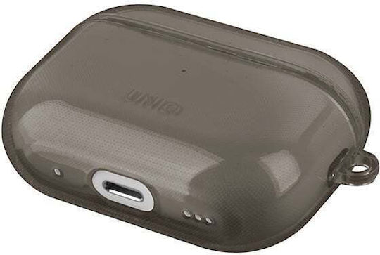 Uniq Glase Θήκη με Γάντζο σε Γκρι χρώμα για Apple AirPods Pro 2