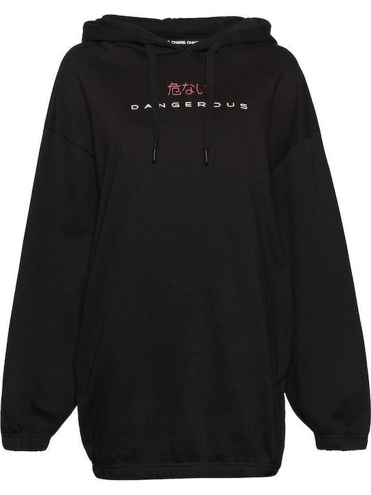 Mini Athletic Dress Long Sleeve Black