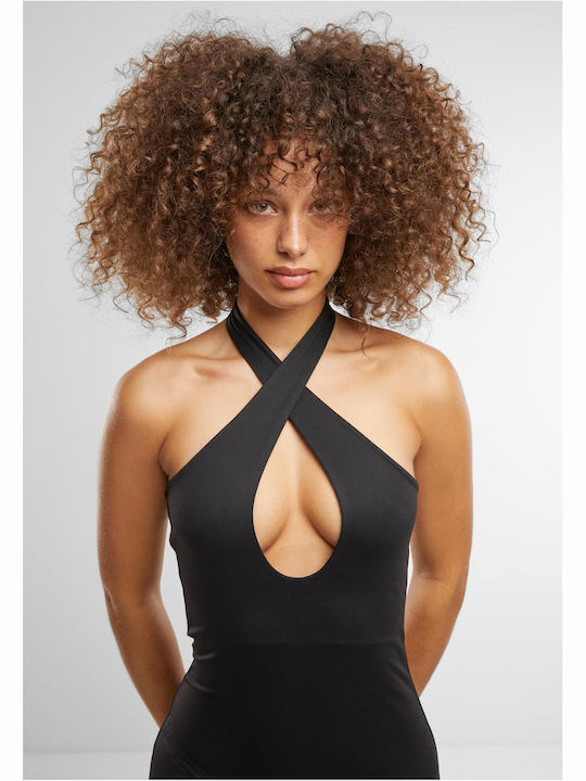 Ladies Midi Evening Dress Black