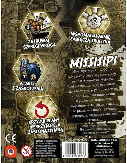 Game Expansion Neuroshima Hex 3.0: Mississippi for 2-4 Players 8+ Years Old (PL) Portal Games