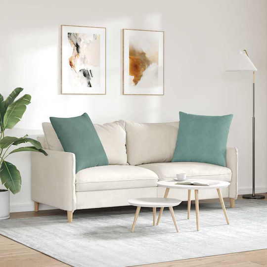 vidaXL Μαξιλάρι Θαλασσί 2τμχ 60x60εκ. vidaXL Μαξιλάρι Θαλασσί 2τμχ 60x60εκ.