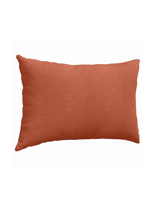 vidaXL Velvet Sofa Cushion Red Orange 40x60cm