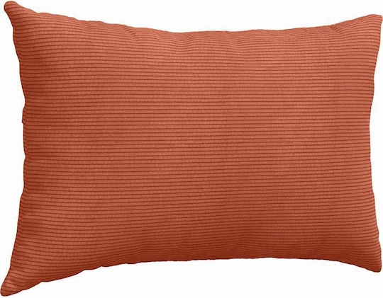 vidaXL Velvet Sofa Cushion Red Orange 40x60cm