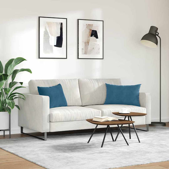 vidaXL Zierkissen Blau 2Stück 40x60cm
