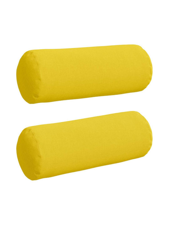 vidaXL Sofa Cushion Soft Yellow 2pcs 70x25cm.