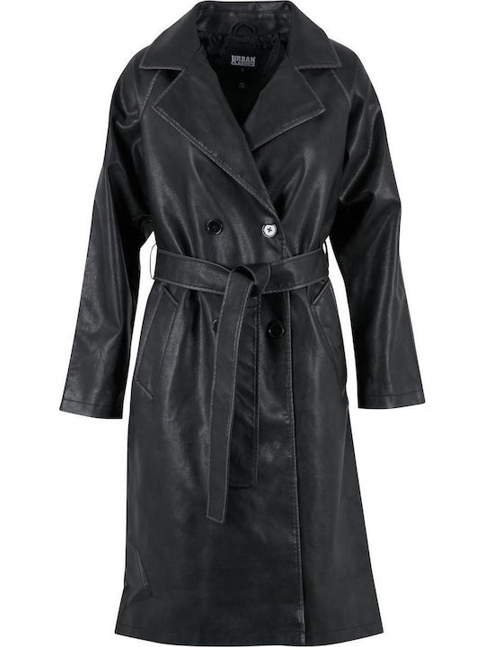 Women's Black Trench Coat