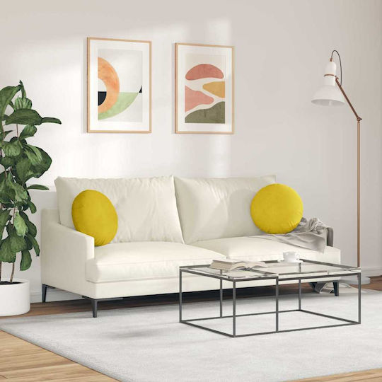 vidaXL Perna Galbenă 2 Bucăți 40x40 cm vidaXL Perna Galbenă 2 Bucăți 40x40 cm