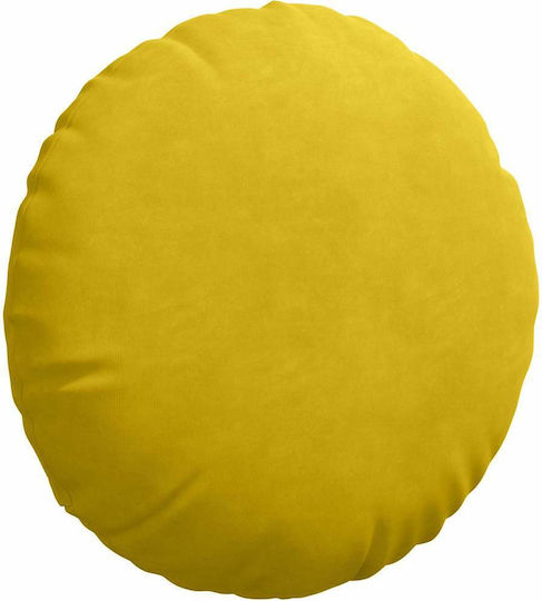 vidaXL Възглавница За Диван От Кадифе Жълта 40x40см