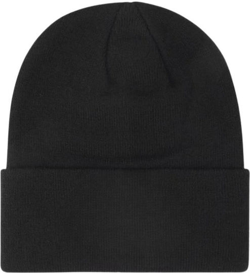 Beanie Unisex Σκούφος Πλεκτός σε Μαύρο χρώμα