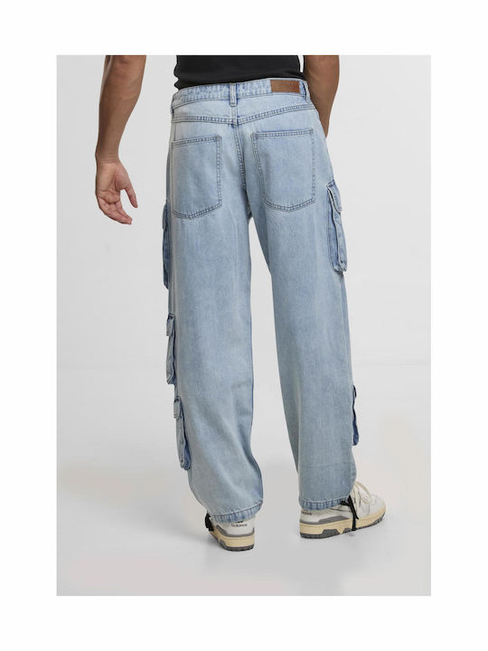 Ανδρικό Παντελόνι Τζιν Cargo Light Blue