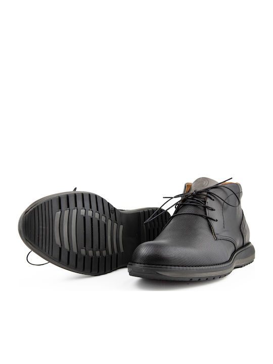 Leather Black Men's Boots