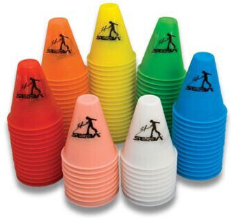 Seba Slalom-Kegel Pack X20 Schwarze