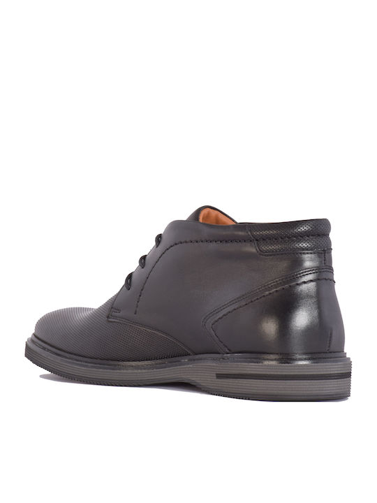 Leder Schwarz Herrenstiefel Anatomisch