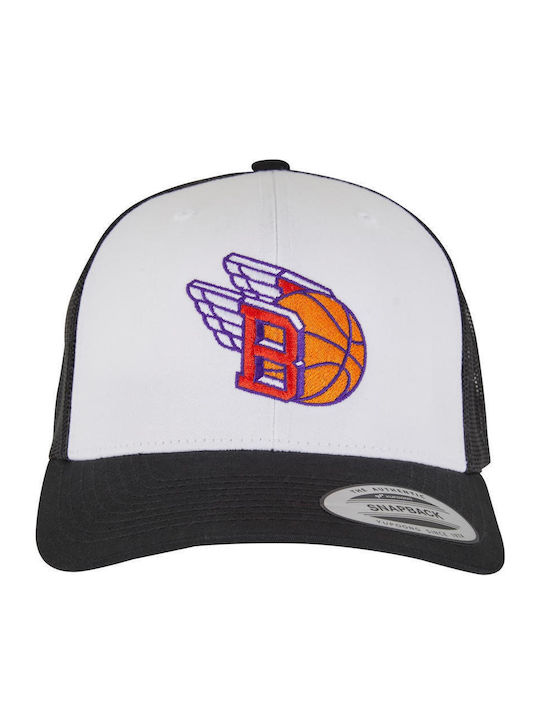 Jockey Basketball Fly Retro Trucker Colored Front Black White Black One