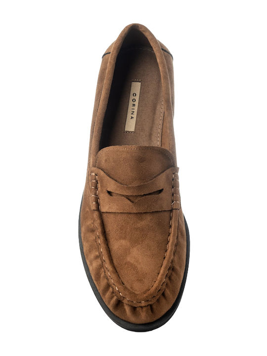 Mocasini dama Camel