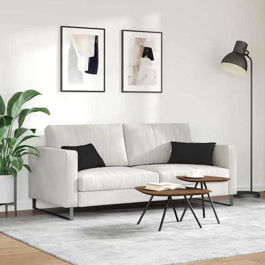 vidaXL Throw Pillow Black 2 Pieces 30x50cm