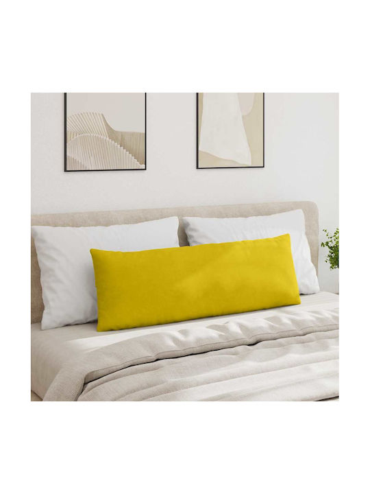 vidaXL Velvet Yellow Sofa Cushion 40x120cm