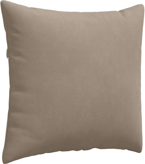 vidaXL Sofa-Kissen Taupe 2Stück 45x45cm.