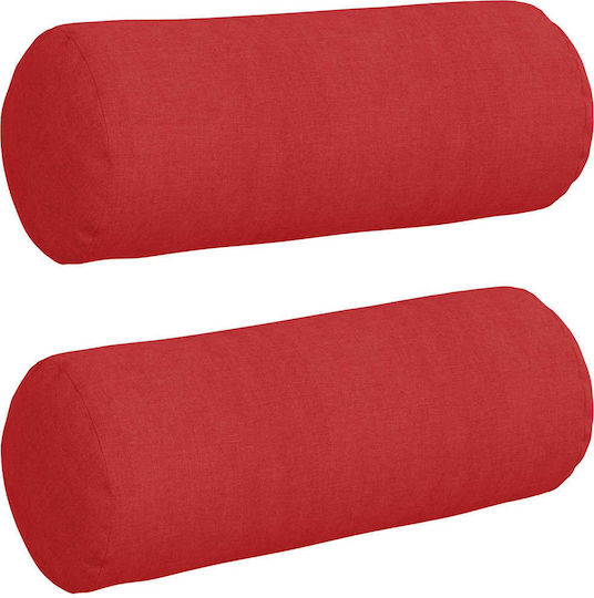 vidaXL Perna de canapea Roșu 2buc 40x15cm.