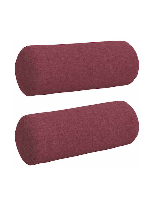 vidaXL Sofa-Kissen Red 2Stück 40x15cm.