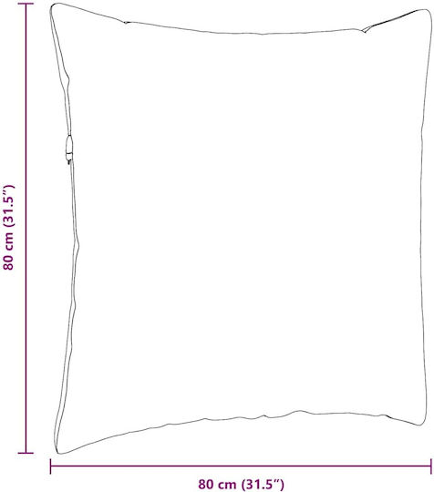 vidaXL Sofa-Kissen Rote 80x80cm