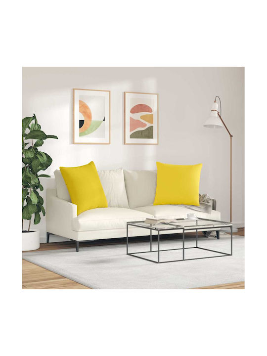 vidaXL Sofa Cushion Yellow 80x80cm