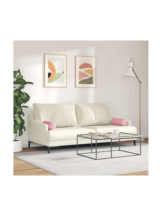 vidaXL Velvet Pink Sofa Cushion 40x15cm