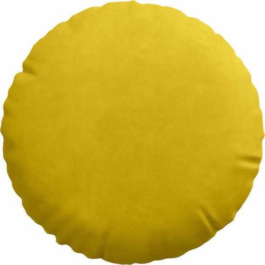 vidaXL Възглавница За Диван От Кадифе Жълта 40x40см
