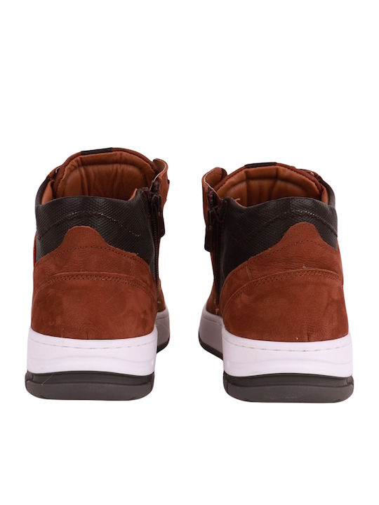 Suede Anatomical Men's Boots Tabac Brown
